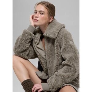 Alo Yoga Foxy Sherpa Light Cocoa Jacket Women's  Size M